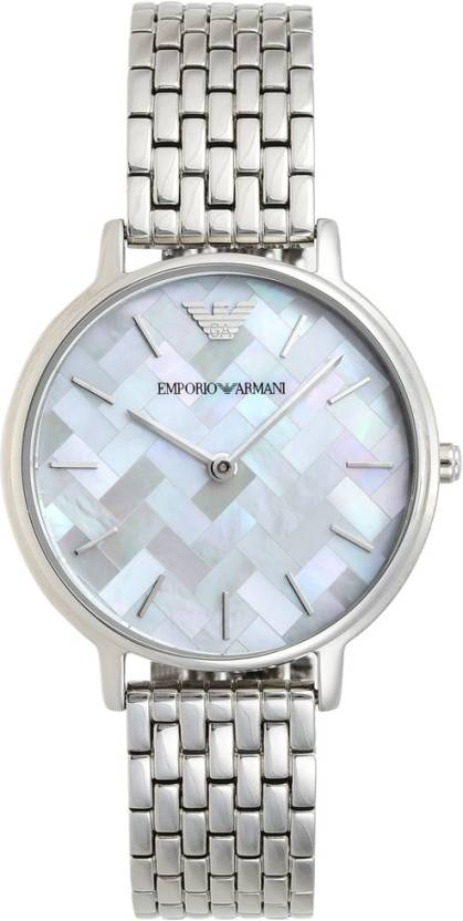Emporio Armani Mother of Pearl Dial Silver Steel Strap Watch For Women - AR11112 - Image 5